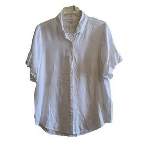 Beach Lunch Lounge‎ Button Down Relax Fit White Shirt New With Tags Size Medium